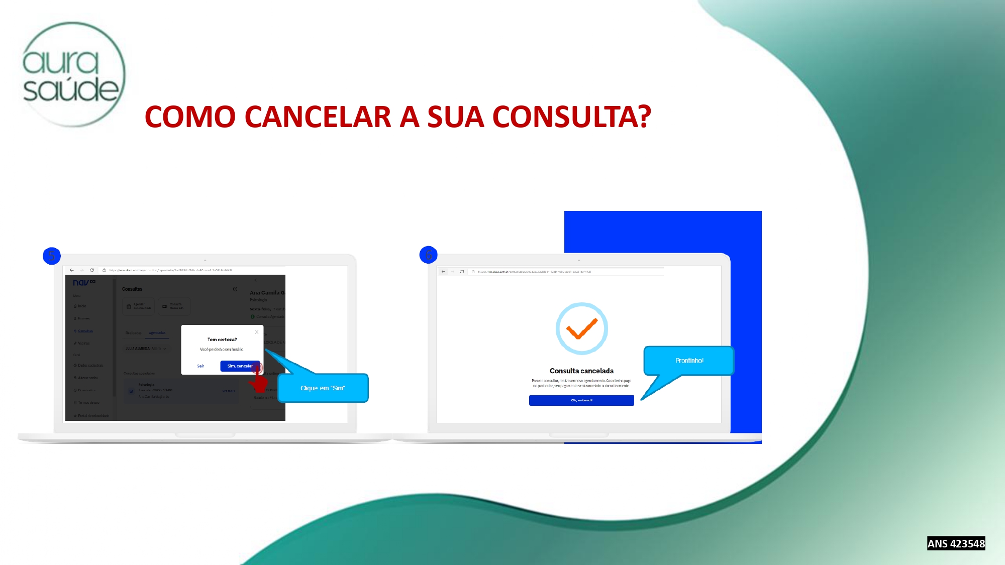 Passo 3 do cancelamento